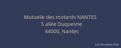 Mutuelle des motards NANTES