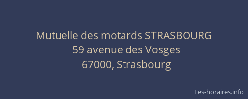 Mutuelle des motards STRASBOURG