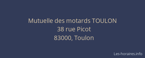 Mutuelle des motards TOULON