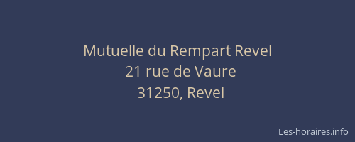 Mutuelle du Rempart Revel
