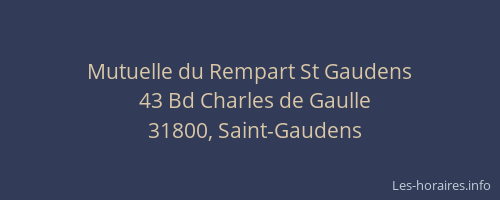 Mutuelle du Rempart St Gaudens