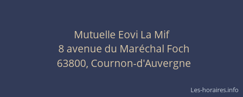 Mutuelle Eovi La Mif