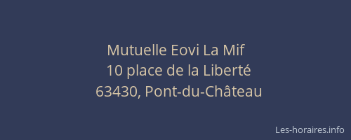 Mutuelle Eovi La Mif