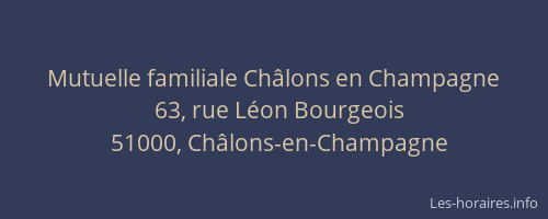 Mutuelle familiale Châlons en Champagne