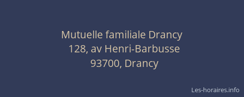 Mutuelle familiale Drancy