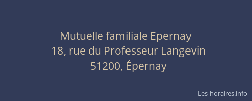 Mutuelle familiale Epernay