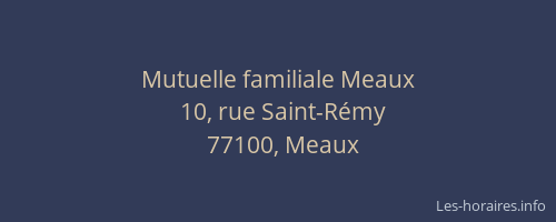 Mutuelle familiale Meaux