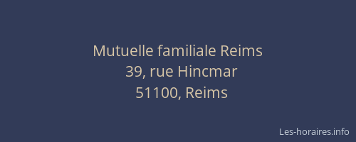 Mutuelle familiale Reims