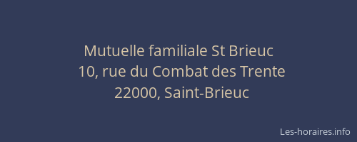 Mutuelle familiale St Brieuc
