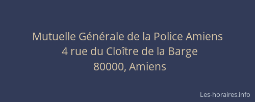 Mutuelle Générale de la Police Amiens