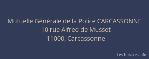 Mutuelle Générale de la Police CARCASSONNE