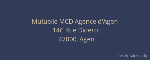 Mutuelle MCD Agence d'Agen
