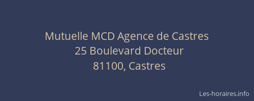 Mutuelle MCD Agence de Castres