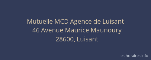 Mutuelle MCD Agence de Luisant