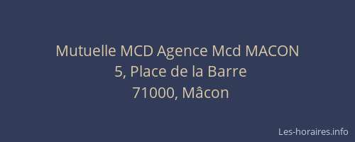 Mutuelle MCD Agence Mcd MACON