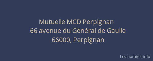 Mutuelle MCD Perpignan