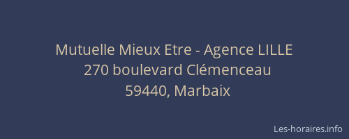 Mutuelle Mieux Etre - Agence LILLE