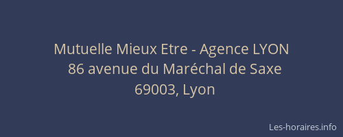 Mutuelle Mieux Etre - Agence LYON