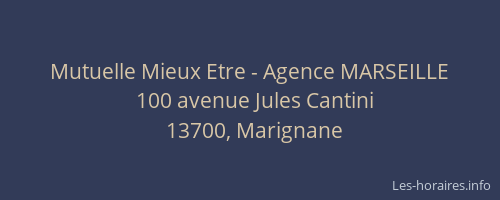 Mutuelle Mieux Etre - Agence MARSEILLE
