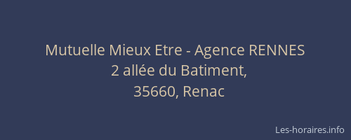 Mutuelle Mieux Etre - Agence RENNES
