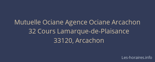 Mutuelle Ociane Agence Ociane Arcachon