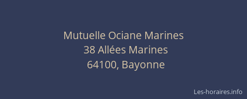 Mutuelle Ociane Marines