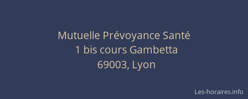 Mutuelle Prévoyance Santé