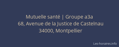 Mutuelle santé | Groupe a3a
