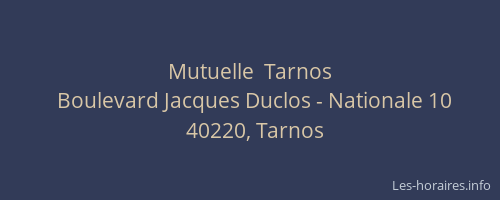 Mutuelle  Tarnos