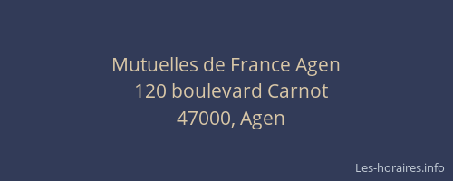 Mutuelles de France Agen