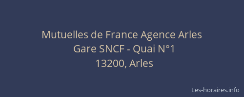 Mutuelles de France Agence Arles