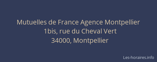 Mutuelles de France Agence Montpellier