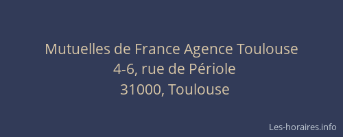 Mutuelles de France Agence Toulouse