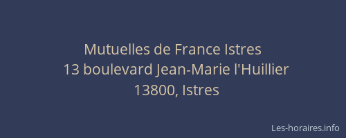 Mutuelles de France Istres