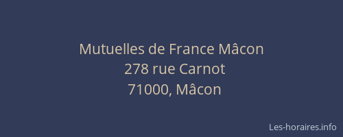 Mutuelles de France Mâcon