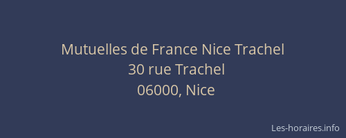 Mutuelles de France Nice Trachel