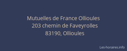 Mutuelles de France Ollioules