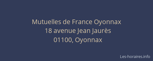 Mutuelles de France Oyonnax