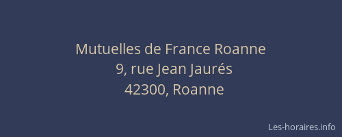 Mutuelles de France Roanne