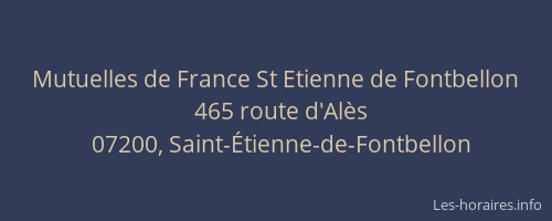 Mutuelles de France St Etienne de Fontbellon