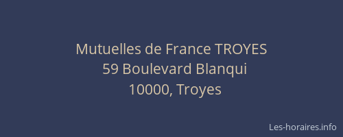 Mutuelles de France TROYES