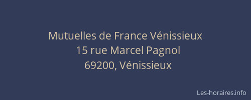 Mutuelles de France Vénissieux