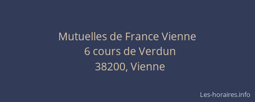 Mutuelles de France Vienne