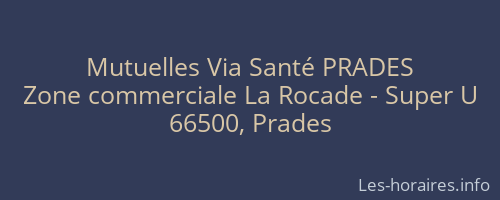 Mutuelles Via Santé PRADES