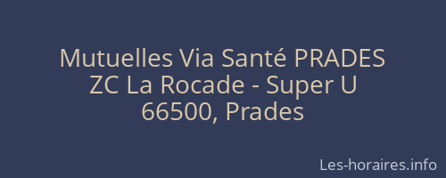 Mutuelles Via Santé PRADES