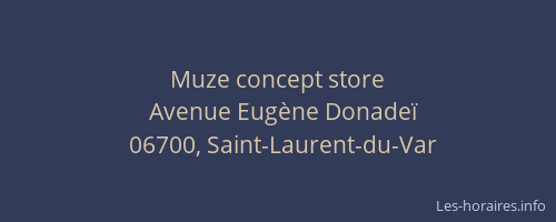 Muze concept store
