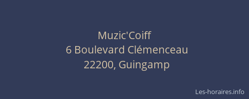 Muzic'Coiff