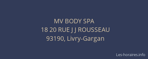 MV BODY SPA