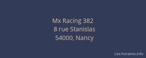 Mx Racing 382