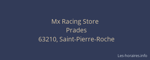 Mx Racing Store